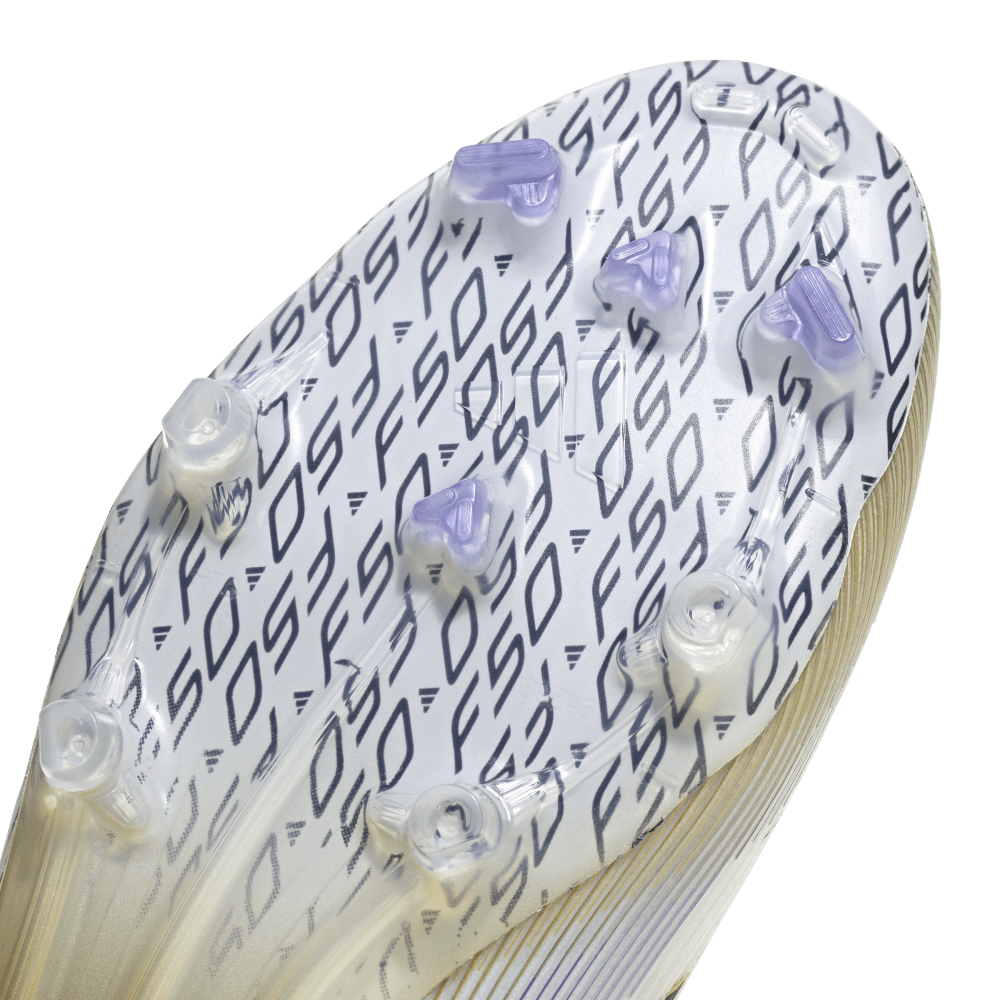 Adidas F50 Elite FG Soccer Cleats for Men - White/Black/Metallic Gold Football Shoes - Perfect for Professional Matches & Training Sessions