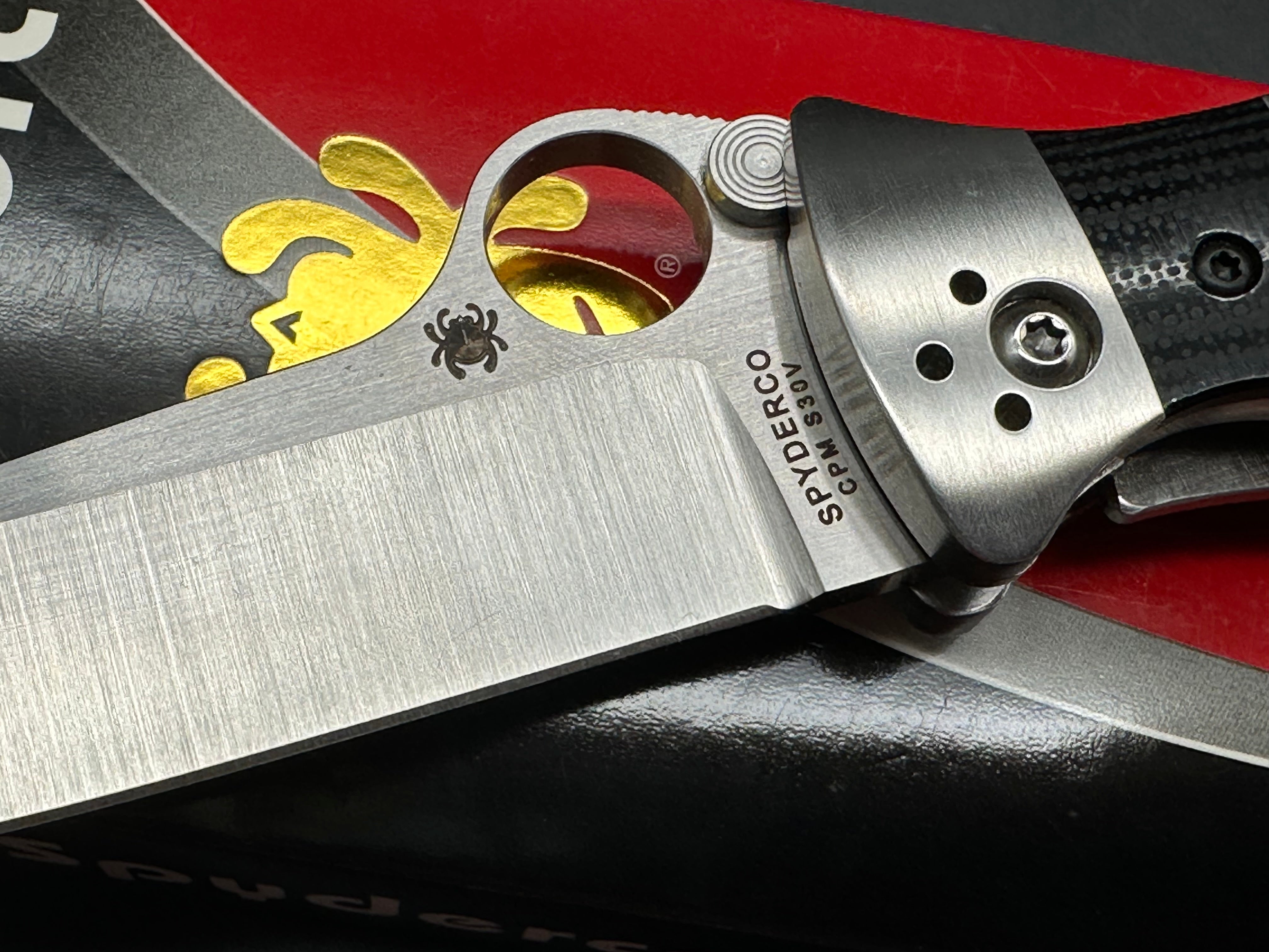 Spyderco Vallotton Sub Hilt Folding Knife - Premium EDC Pocket Knife for Outdoor, Camping & Survival Use