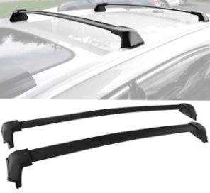 2017-2022 Honda CR-V Roof Rack Cross Bars - Black Aluminum OE Style Cargo Carrier for Adventure Travel & Outdoor Gear Storage
