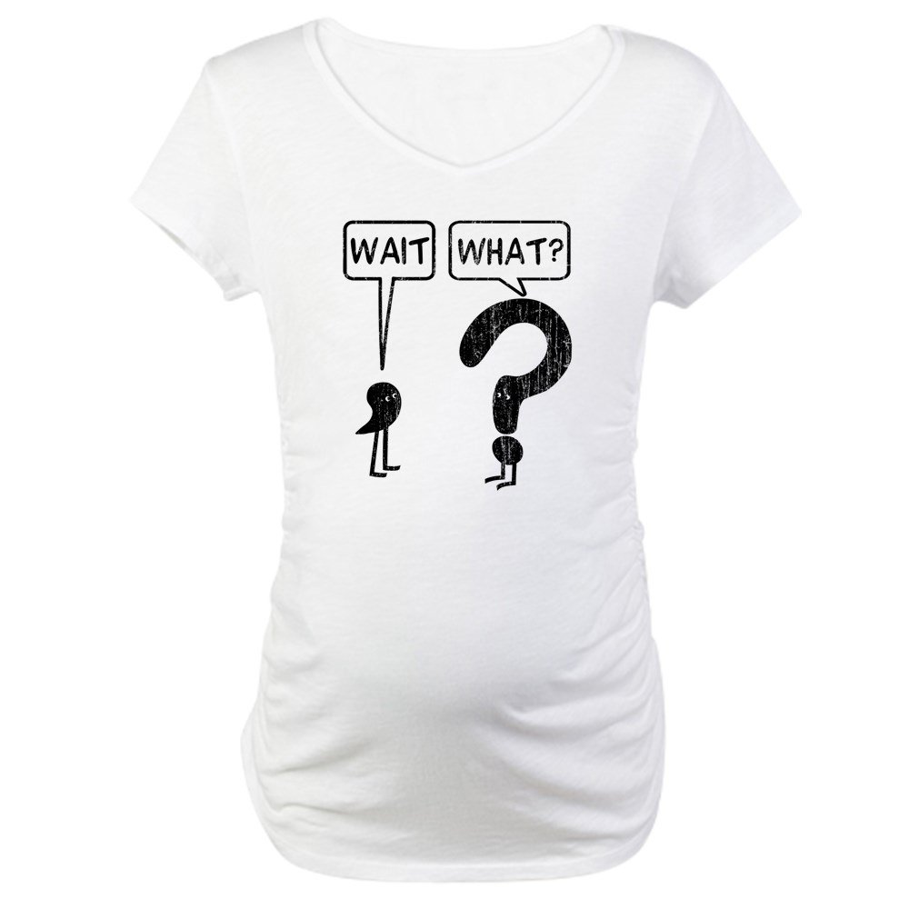 Wait, What? Funny Maternity T-Shirt for Pregnant Women - Comfortable Cotton Pregnancy Tee for Baby Showers, Gender Reveals & Maternity Photos