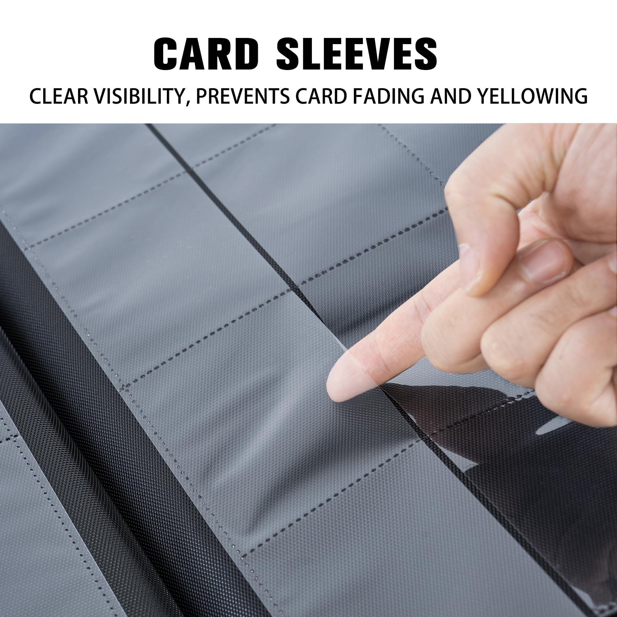 Premium 1000+ Pocket Trading Card Binder - 16 Side Loading Pockets per Page, Ringless TCG Card Album for Pokemon, MTG & Yu-Gi-Oh - Black | Perfect for Collectors, Tournaments & Card Storage