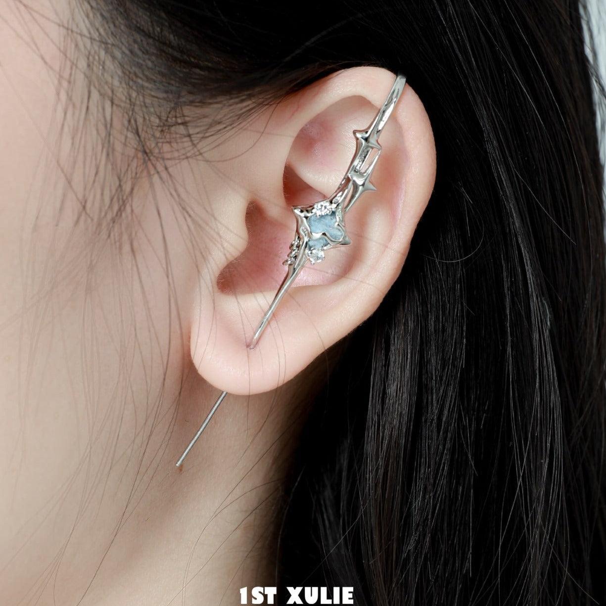 1ST XULIE Ear Hook Needle Piercing Earrings - Hypoallergenic Surgical Steel Cartilage Hoops for Women & Men - Perfect for Daily Wear, Parties & Gifts
