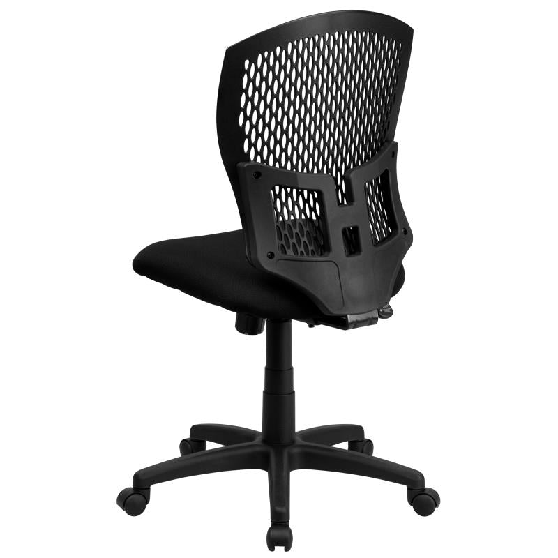 FLASH Mid Back Designer Swivel Office Chair with Fabric Seat - Ergonomic Task Chair for Home & Office Workspaces (Model WL 3958SYG) - Perfect for Computer Desks, Study Rooms & Conference Areas