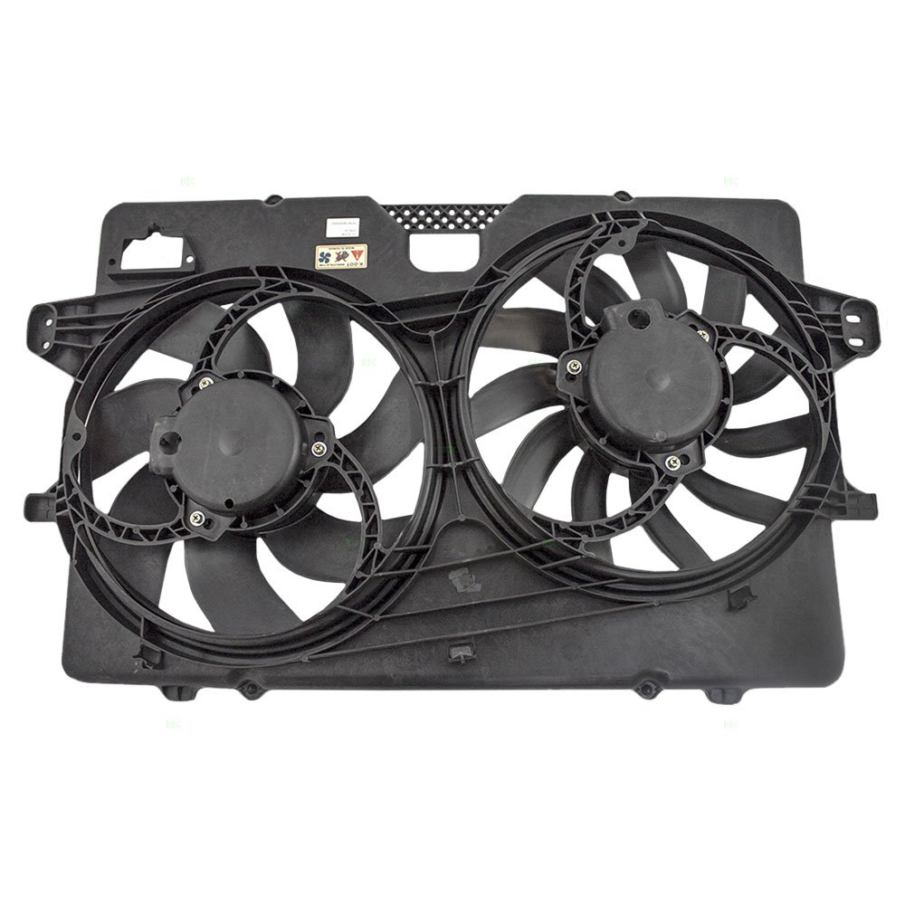 Brock Replacement Dual Cooling Fan Motor Shroud Assembly - Compatible with 2008-2012 Ford Escape & 2008-2011 Mercury Mariner (6 Cylinder) - Part #8L8Z8C607B - Perfect for Engine Overheating Prevention & AC Performance