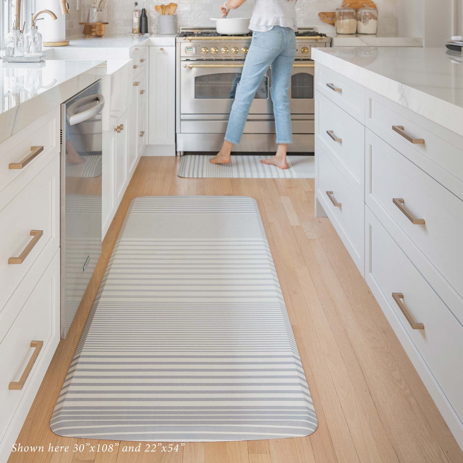 Premium Nama Standing Mat - Non-Slip Comfort for Home & Office - Coastal Design - Perfect for Yoga, Meditation & Workstations