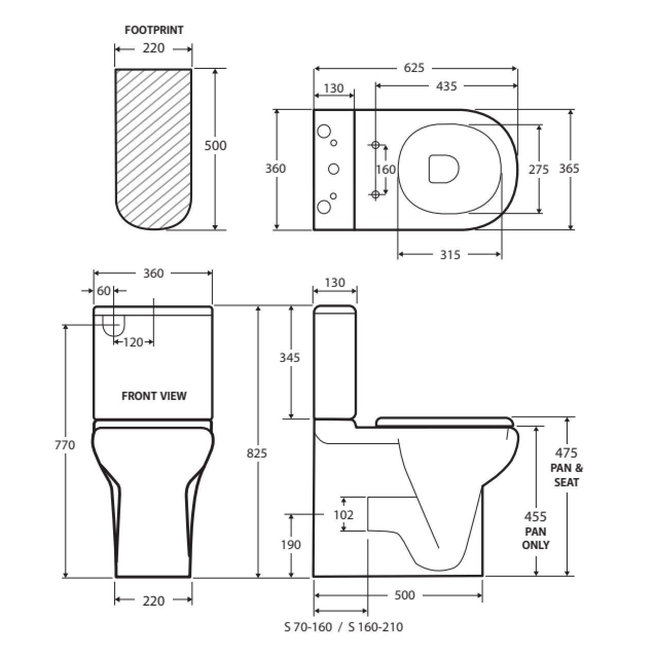 Fienza Rak Compact Back to Wall Toilet Suite with Grey Seat - Space-Saving Bathroom Solution for Small Homes & Apartments