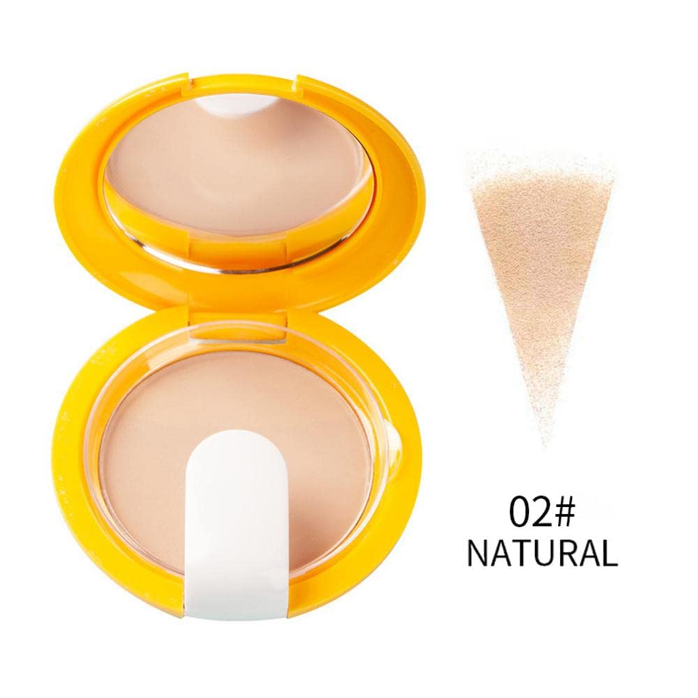 RJSQAQE Sunscreen Powder - Oil Control Long Lasting Pressed Face Powder with UV Protection & Whitening | Matte Makeup Foundation for Daily Sun Protection & Flawless Finish