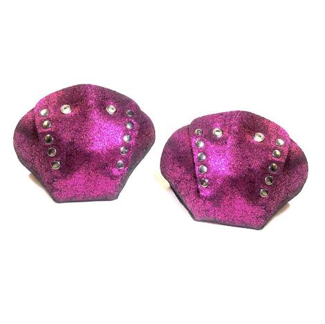 Glitter Fuchsia Toe Caps for Ballet Pointe Shoes - Perfect for Dance Practice, Performances & Costume Accessories