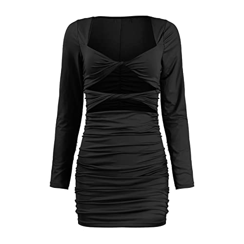 Elegant Beaded Long Evening Dress for Women - Sexy Mini Dovetail Hip Skirt Party Gown (Black, XS) | Perfect for Cocktail Parties, Date Nights & Formal Events