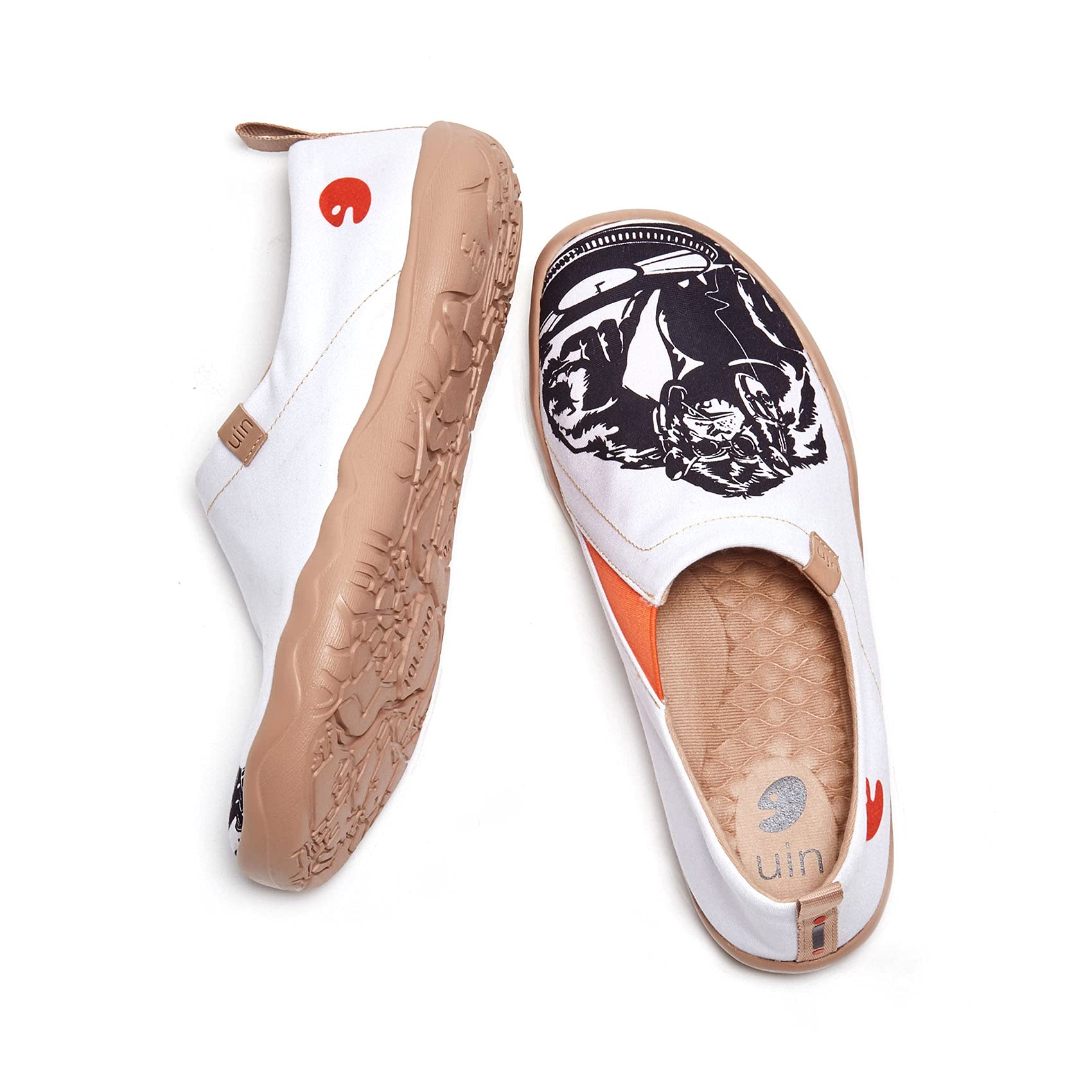 UIN Men's Stylish Art Design Slip-On Loafers - Lightweight Comfortable Travel Shoes for Walking, Casual Outfits & Fashion Sneakers | Perfect for Daily Wear, Work, and Outdoor Adventures