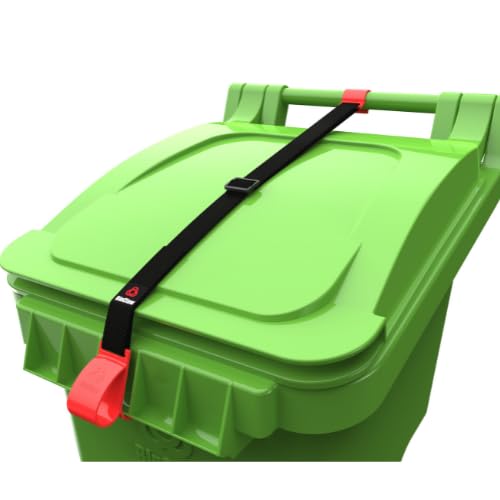 Universal Trash Can Lid Lock Security Device - Animal Proof Garbage Bin Protector for Raccoons & Pests | Durable Outdoor Trash Can Lock for Home, Park & Camping Use