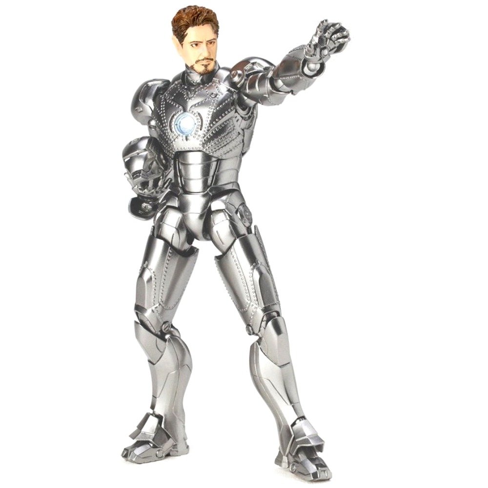 Revoltech Iron Man Mark II Action Figure - Collectible Sci-Fi Superhero Toy for Display & Play | Perfect for Marvel Fans & Collectors