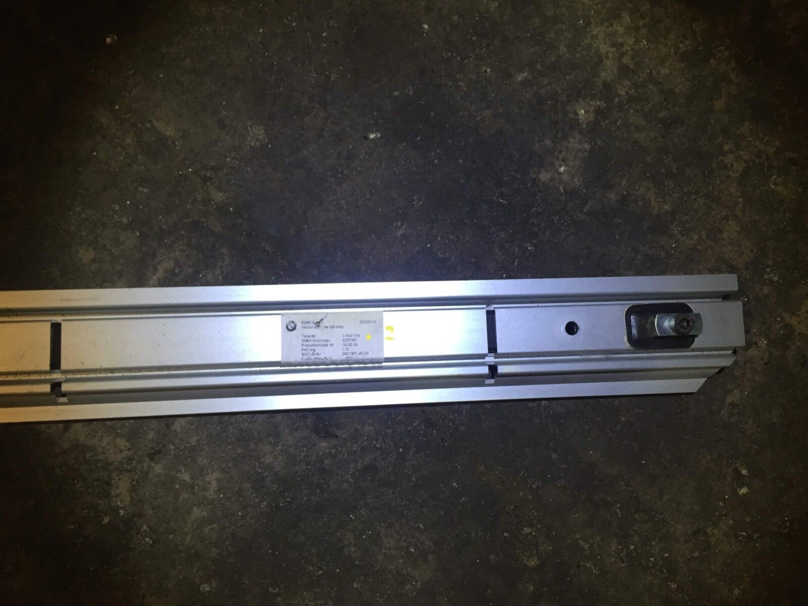 2004-2010 BMW X3 E83 Left Rear Cargo Tie Down Frame Rail OEM Part D34 - Perfect for Securing Luggage and Cargo in Your SUV