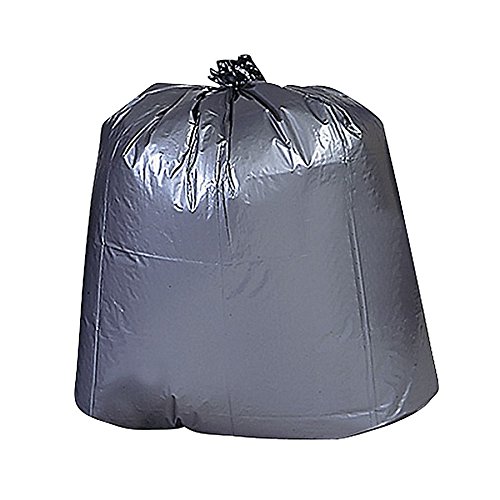 Genuine Joe GJO70341 Maximum Strength Trash Can Liners - Heavy Duty 3 Mil Garbage Bags, Black (100 Count) for Kitchen, Office & Outdoor Waste Disposal