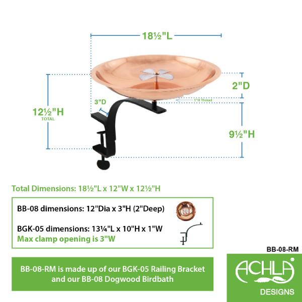 Beautiful Handcrafted Dogwood Birdbath for Garden - Attract Wild Birds with Natural Wood Outdoor Bird Feeder | Perfect for Backyard, Patio & Wildlife Garden Decor