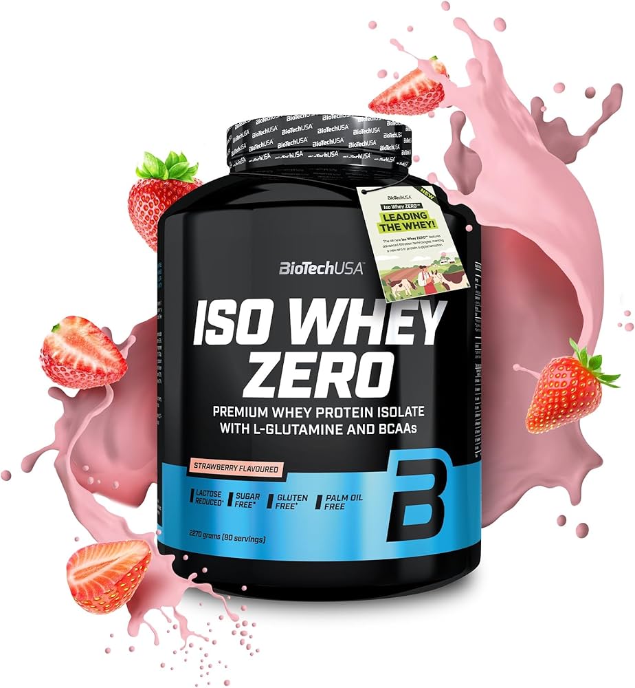 BioTechUSA Iso Whey Zero 2.27kg (5lbs) Premium Protein Powder - Low Carb, Lactose Free Whey Isolate for Muscle Recovery & Growth - Perfect for Post-Workout, Weight Loss & Fitness Enthusiasts