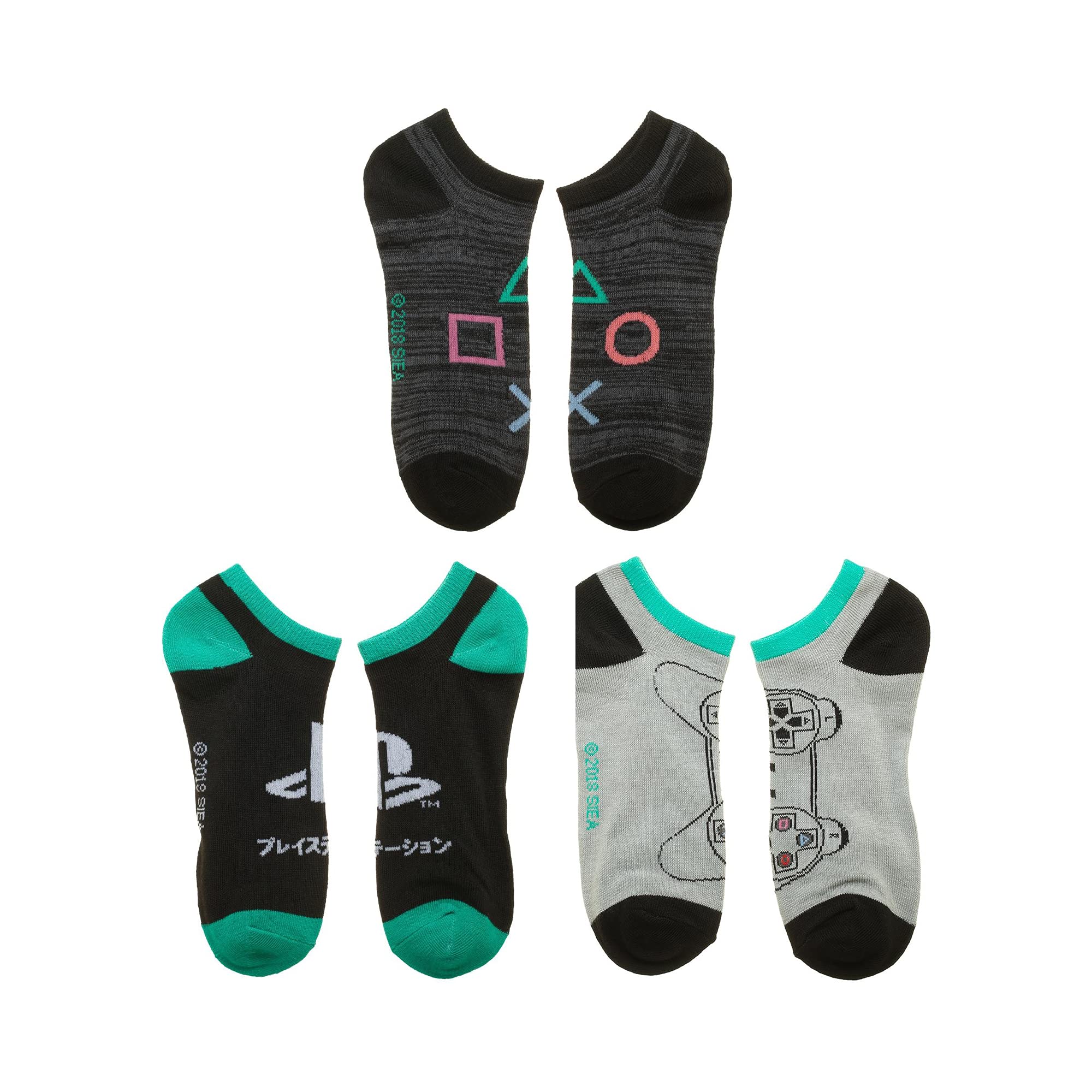 PlayStation Socks - Official Video Game Apparel & Accessories for Men & Women - Comfortable Gaming Socks for PS5, PS4 Fans - Perfect Gift for Gamers