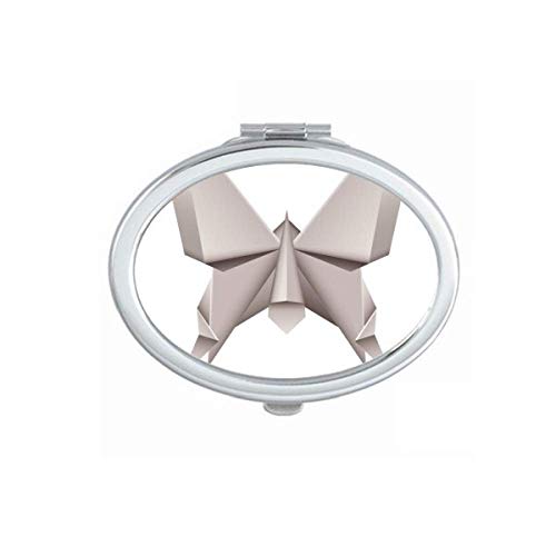 DIYthinker Origami Geometric Abstract Butterfly Pattern Portable Folding Mirror - Double Sided Handheld Makeup Mirror for Travel, Home Vanity & Gift Giving