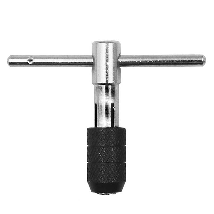 9-Piece T-Type Machine Hand Screw Thread Tap Set (M3/M4/M5/M6) with 4 Twist Drill Bits & Wrench - Perfect for Metalworking, DIY Projects, and Professional Machining