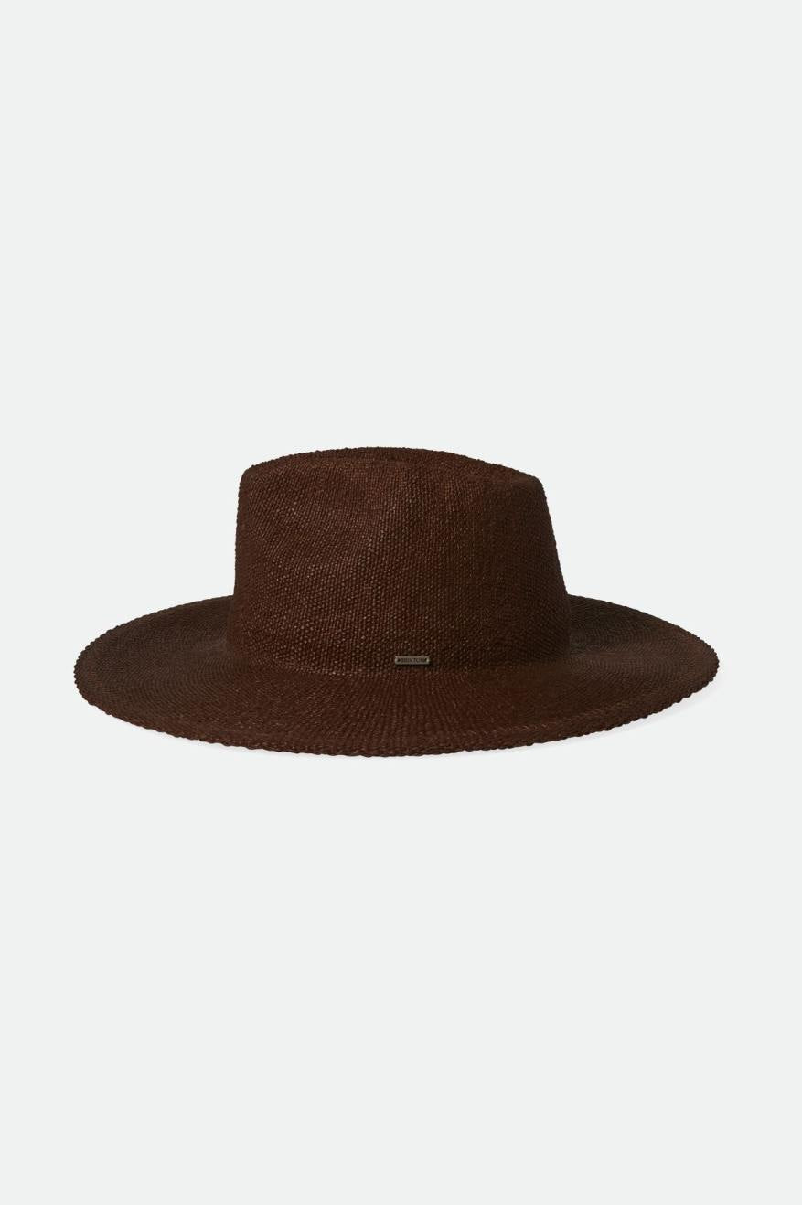 Cohen Straw Cowboy Hat - Dark Earth Color - Western Style Sun Protection for Outdoor, Rodeo & Country Music Festivals