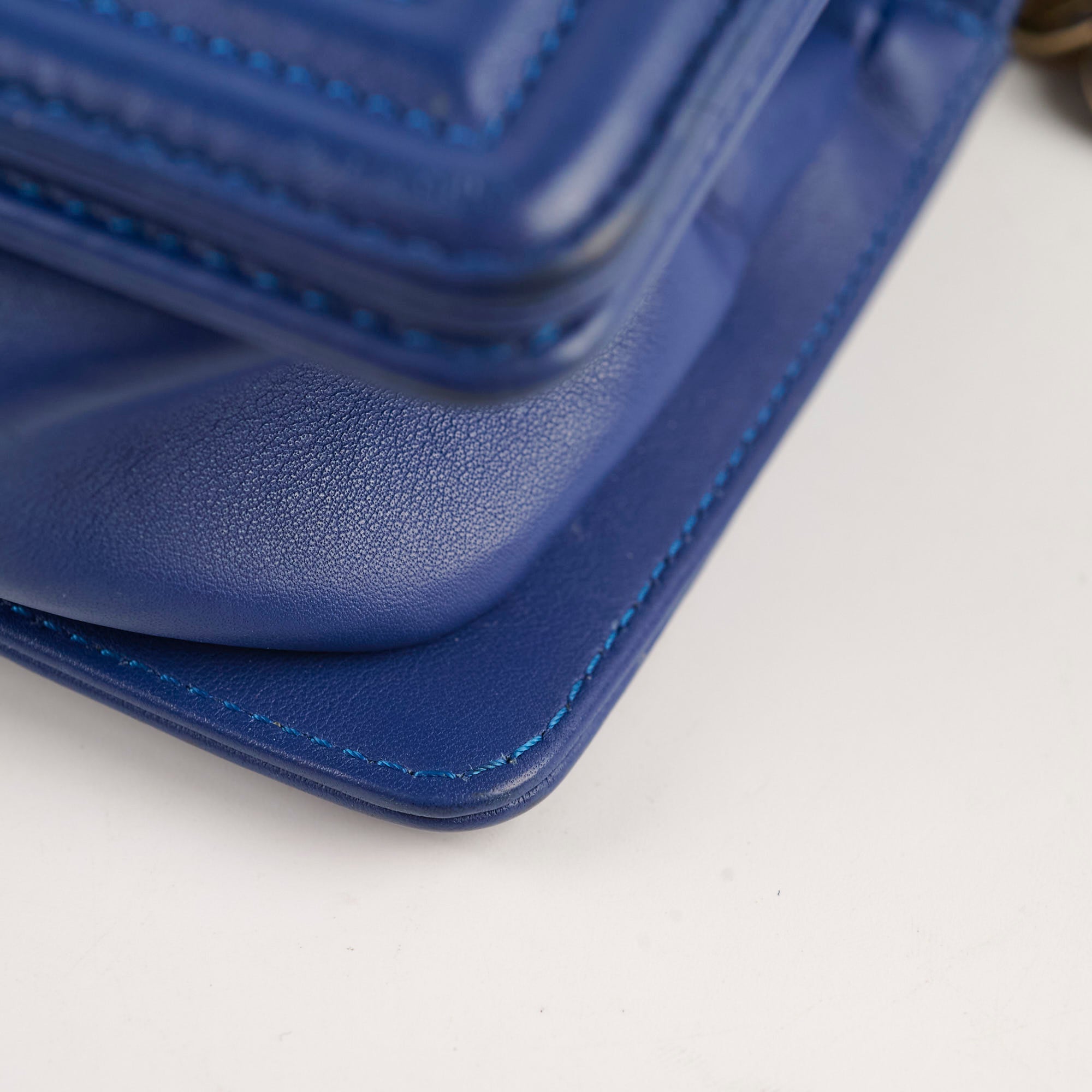 Chanel Small Boy Navy Raffia Crossbody Bag - Luxury Designer Handbag for Women | Perfect for Summer, Travel & Everyday Use