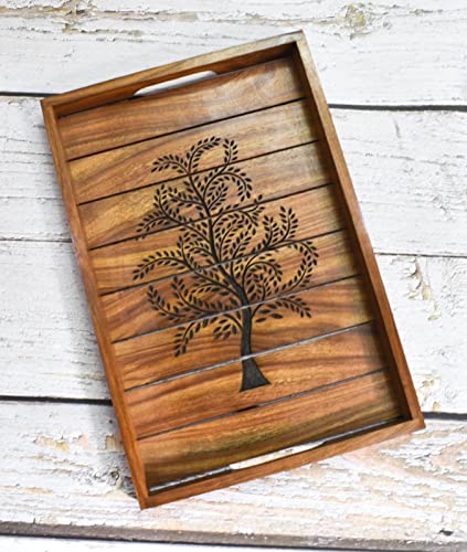 Tree 18x12x1.5 Inch Rose Wood