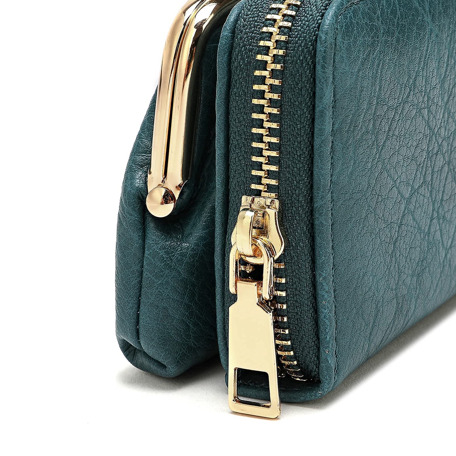 2 in 1 RFID Blocking Wallet & Coin Purse - Slim Credit Card Holder with Zipper Closure - Cute Travel Pouch for Women (Perfect for Everyday Use, Travel & Shopping)
