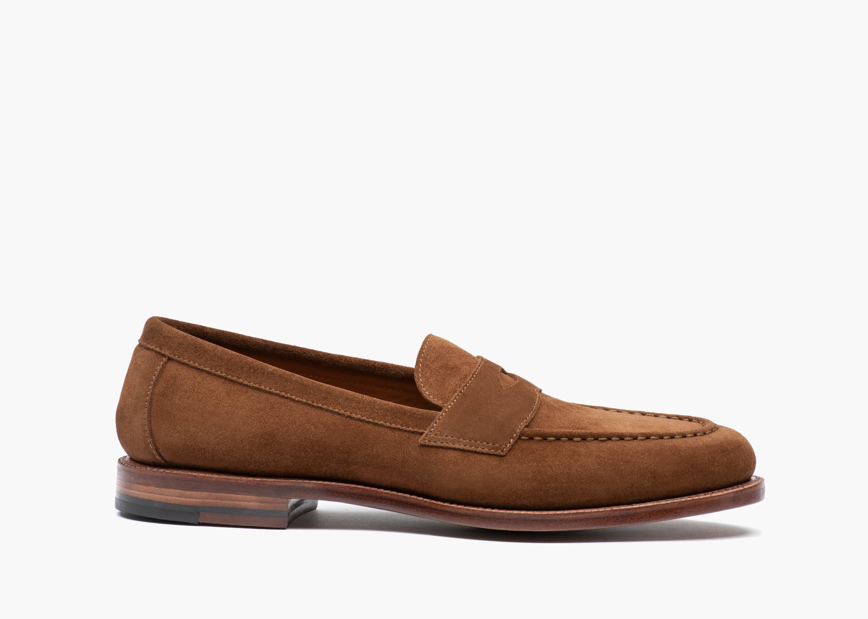 Traveler Penny Bourbon Suede Loafers - Comfortable & Stylish Slip-On Shoes for Men | Perfect for Business Casual, Office & Travel