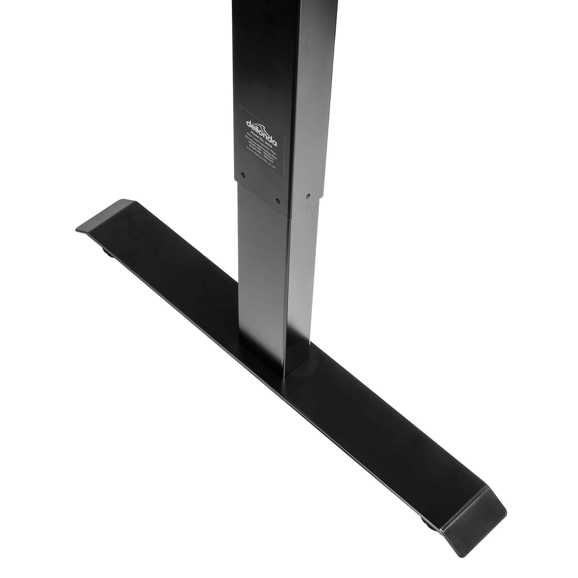 Single Motor Adjustable Standing Desk Frame with Digital Controls - 70kg Weight Capacity, Black (DH18) for Home Office & Workspace Ergonomics