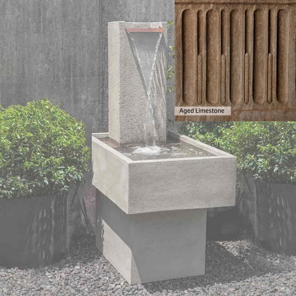 Campania International Falling Water Fountain III - Outdoor Garden Waterfall Feature for Patio, Yard, and Landscape Decor