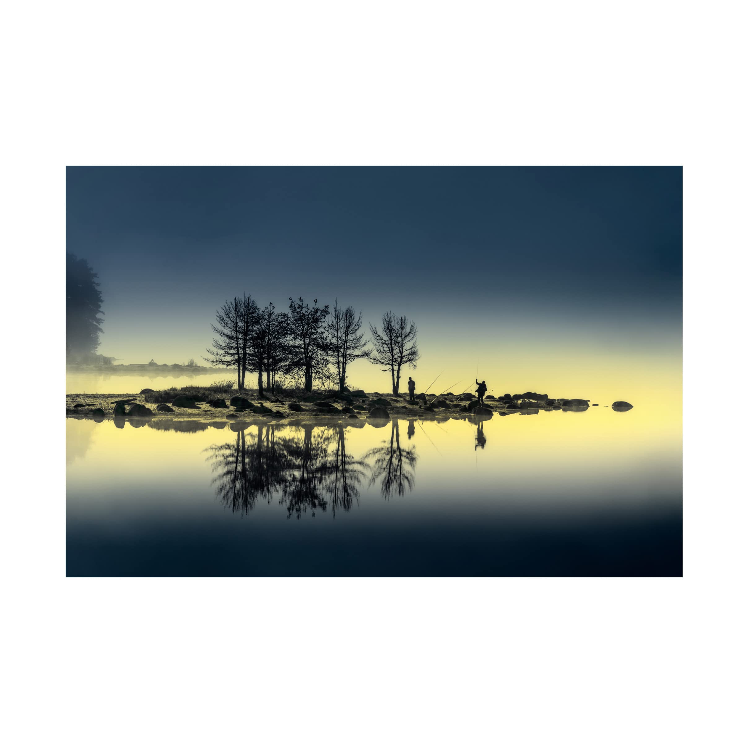 Trademark Fine Art 'Fishing' Canvas Wall Art Print by Albena Markova - Perfect for Living Room, Bedroom & Office Decor
