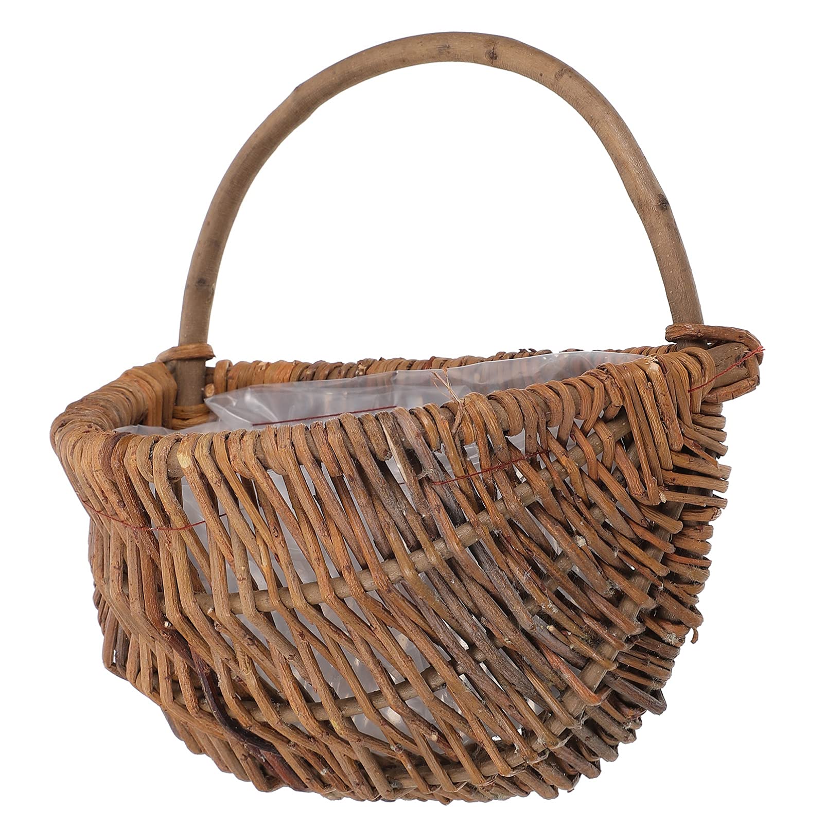 ARTIBETTER Natural Woven Wicker Wall Planter Basket - 25cm Seagrass Hanging Storage for Plants, Flowers & Decor | Perfect for Home, Garden, Wedding & Indoor/Outdoor Wall Decorations