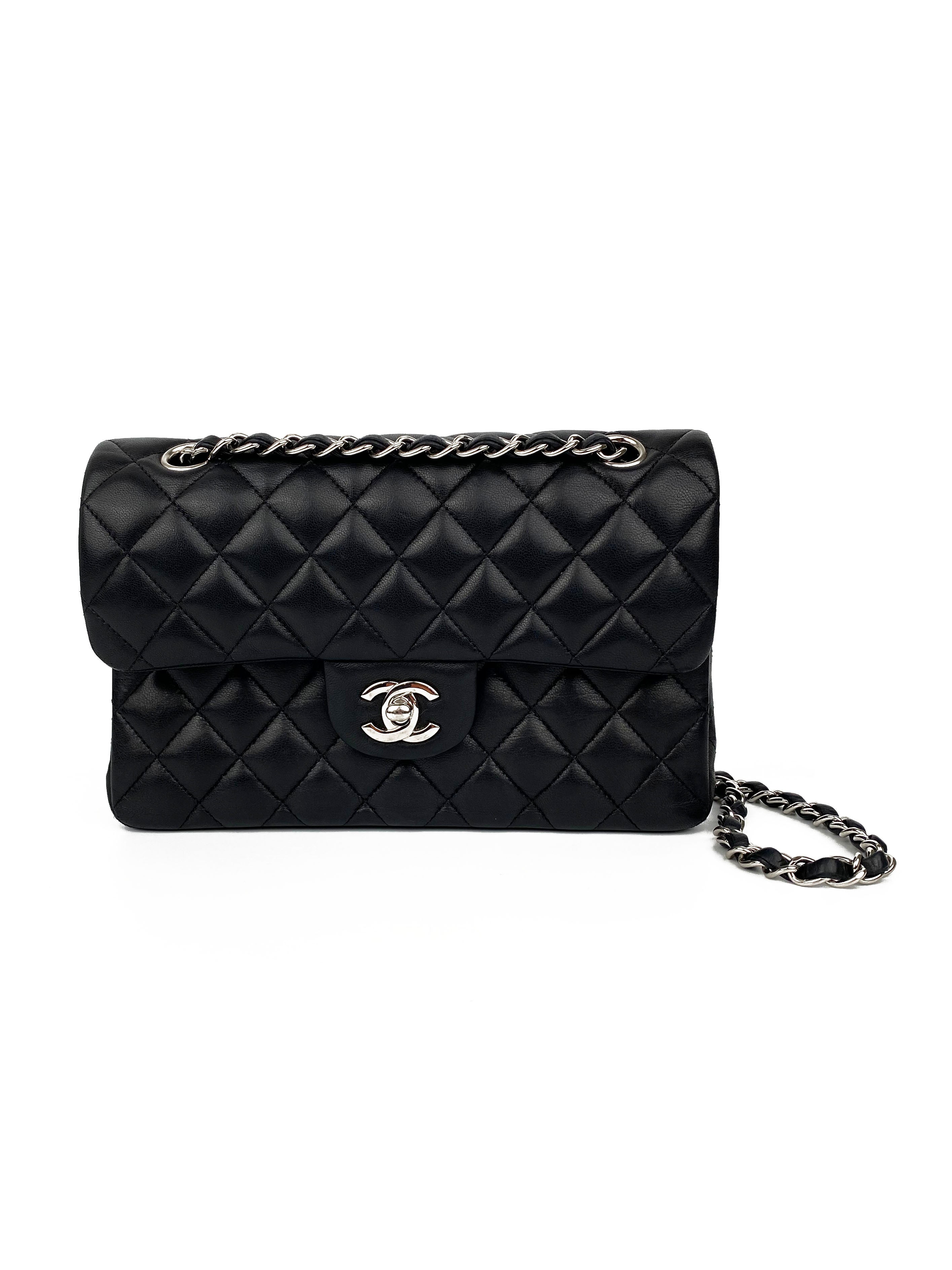 Chanel Small Black Lambskin Classic Flap Bag - Luxury Designer Handbag for Women | Perfect for Evening Events, Date Nights & Special Occasions