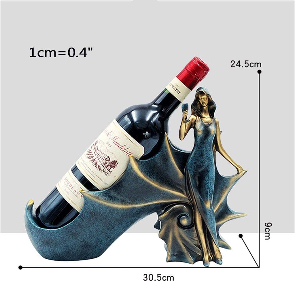Elegant Conch Shell Wine Rack - Polyresin Wine Bottle Holder for Kitchen, Bar & Home Decor | Perfect for Coastal-Themed Dining Rooms, Beach Houses & Gift Giving