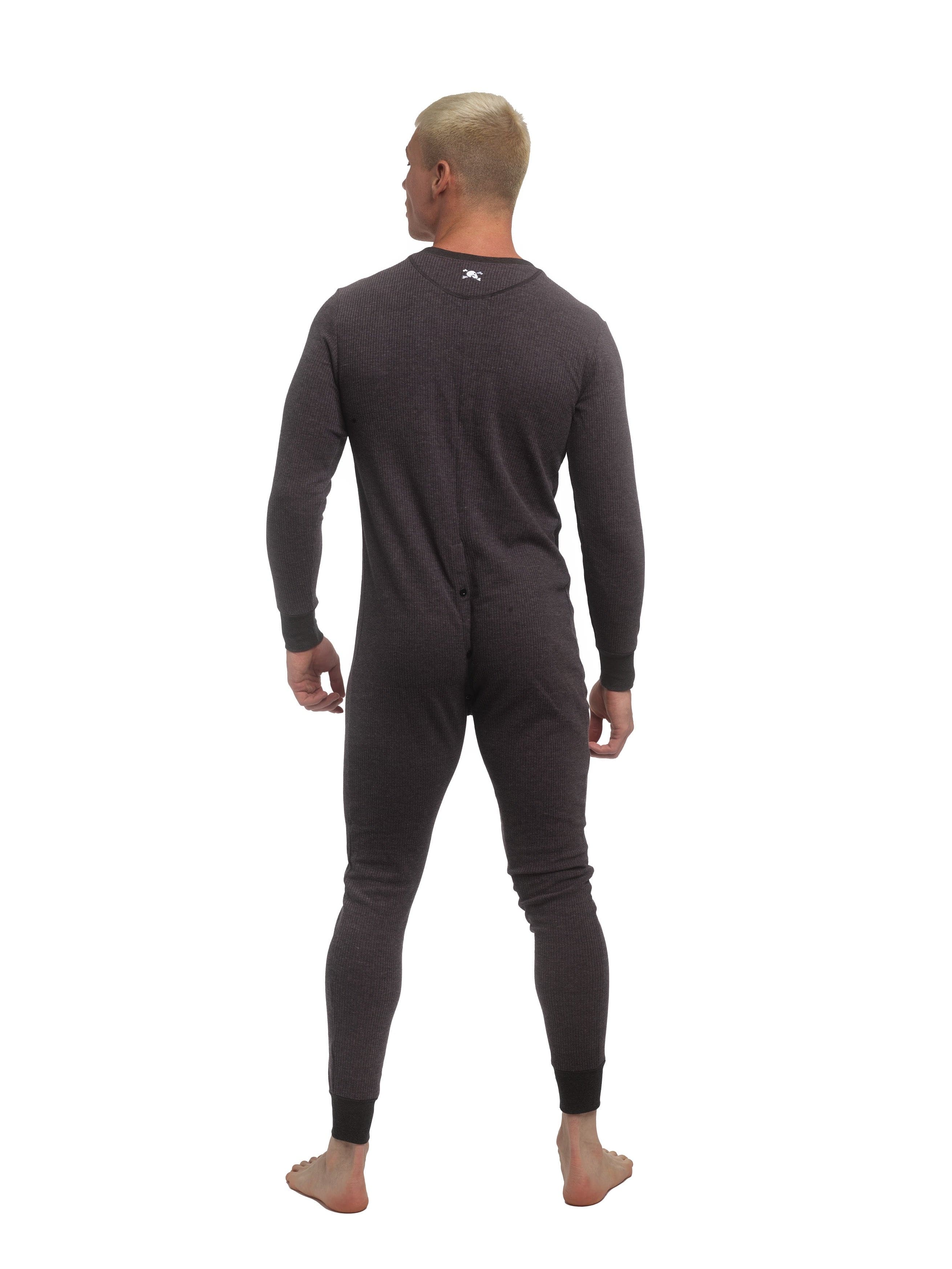 S&B Signature Union Suit Grey - One-Piece Thermal Underwear for Men & Women - Perfect for Winter, Camping, and Outdoor Activities
