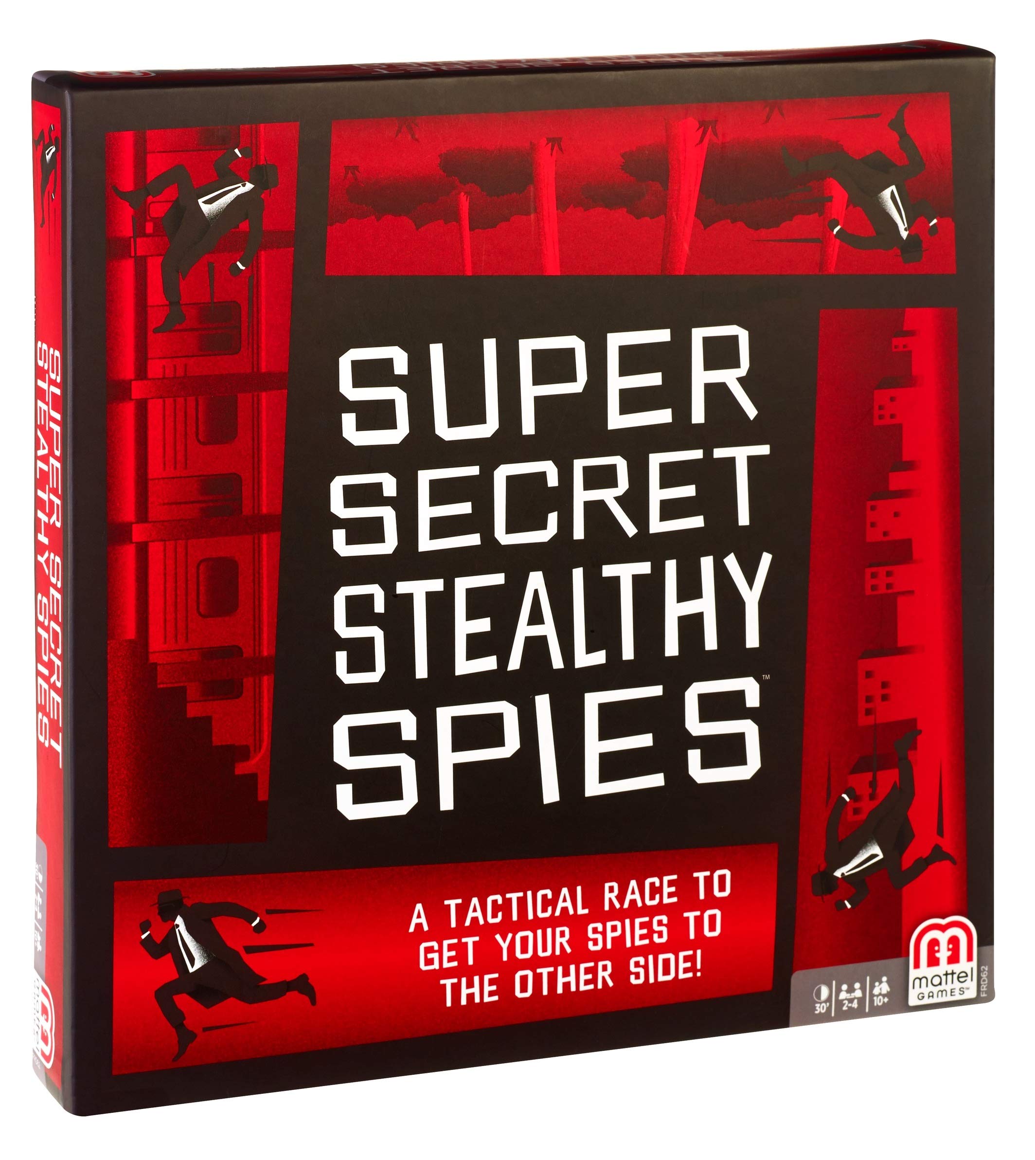 Mattel Games Super Secret Stealthy Spies - Fun Family Board Game for Kids & Adults - Perfect for Game Nights, Birthday Parties & Indoor Activities
