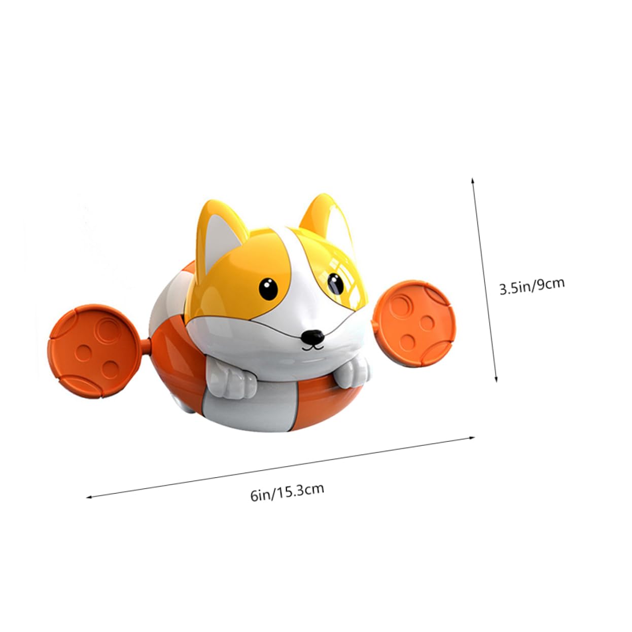 Educational Bath Toys for Toddlers - Plastic Orange Duck Nesting Set for Fun Bathtime Learning | Perfect for Sensory Play & Early Childhood Development