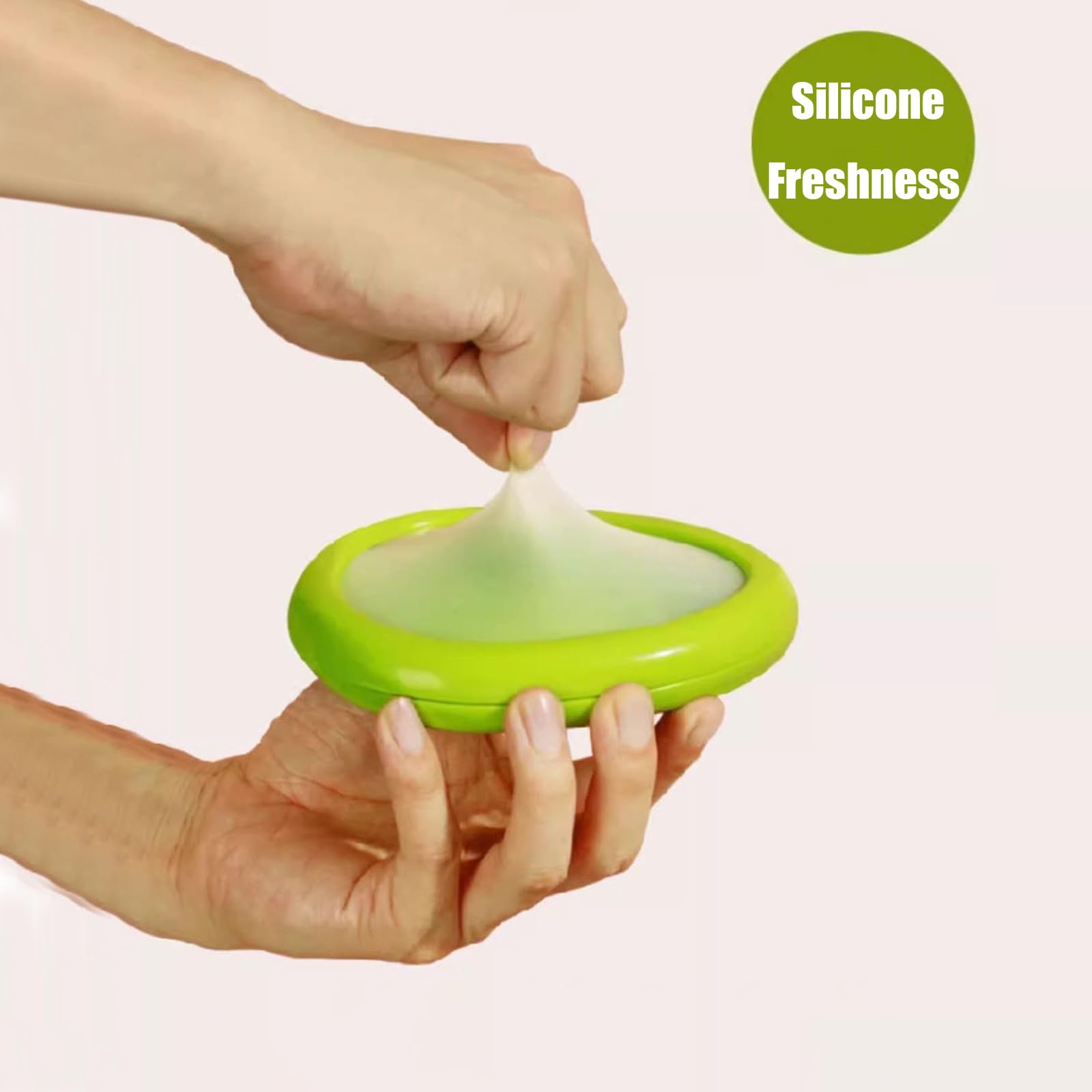 Winb Set of 4 Reusable Food Storage Containers for Fruits & Vegetables - Perfect for Avocados, Tomatoes, Apples, Garlic, Onions | Keep Produce Fresh Longer | Ideal for Kitchen, Picnics & Meal Prep