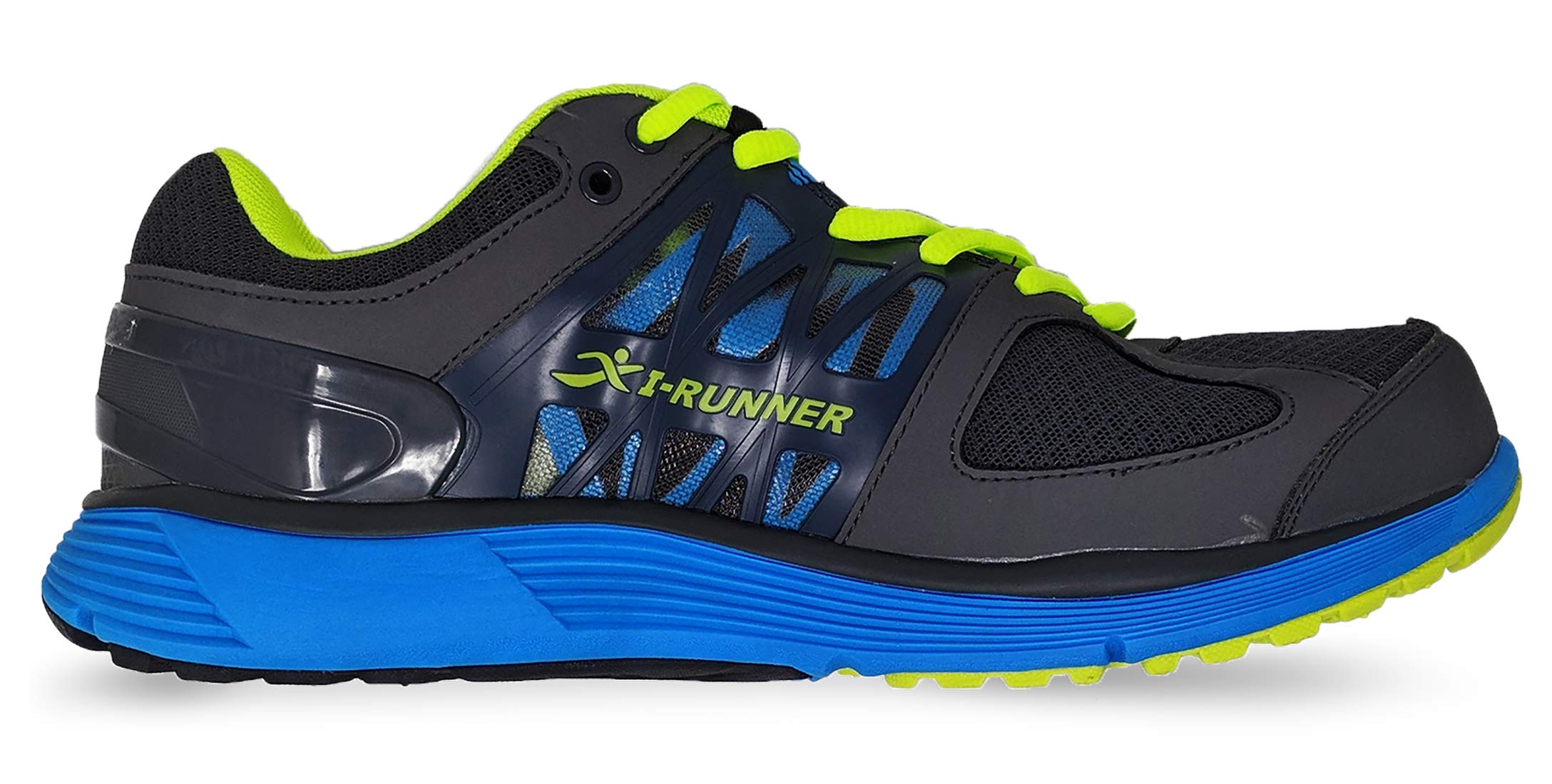 Men's Ross Leather & Mesh Walking Shoes - Lightweight Comfortable Sneakers for Walking, Running & Casual Wear