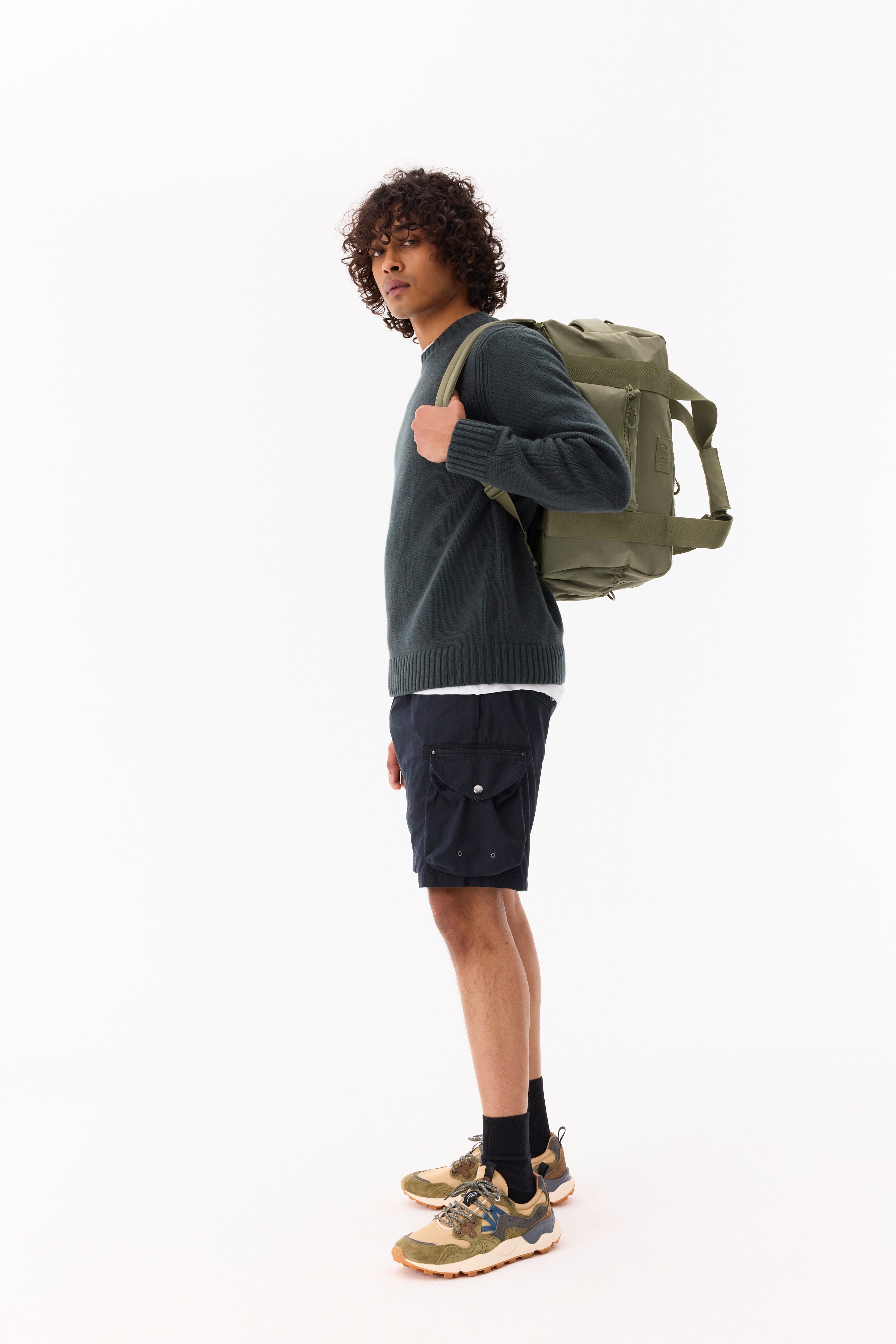 Sport Duffle Backpack in Olive - Water-Resistant Gym Bag for Men & Women - Perfect for Travel, Workout, and Outdoor Adventures