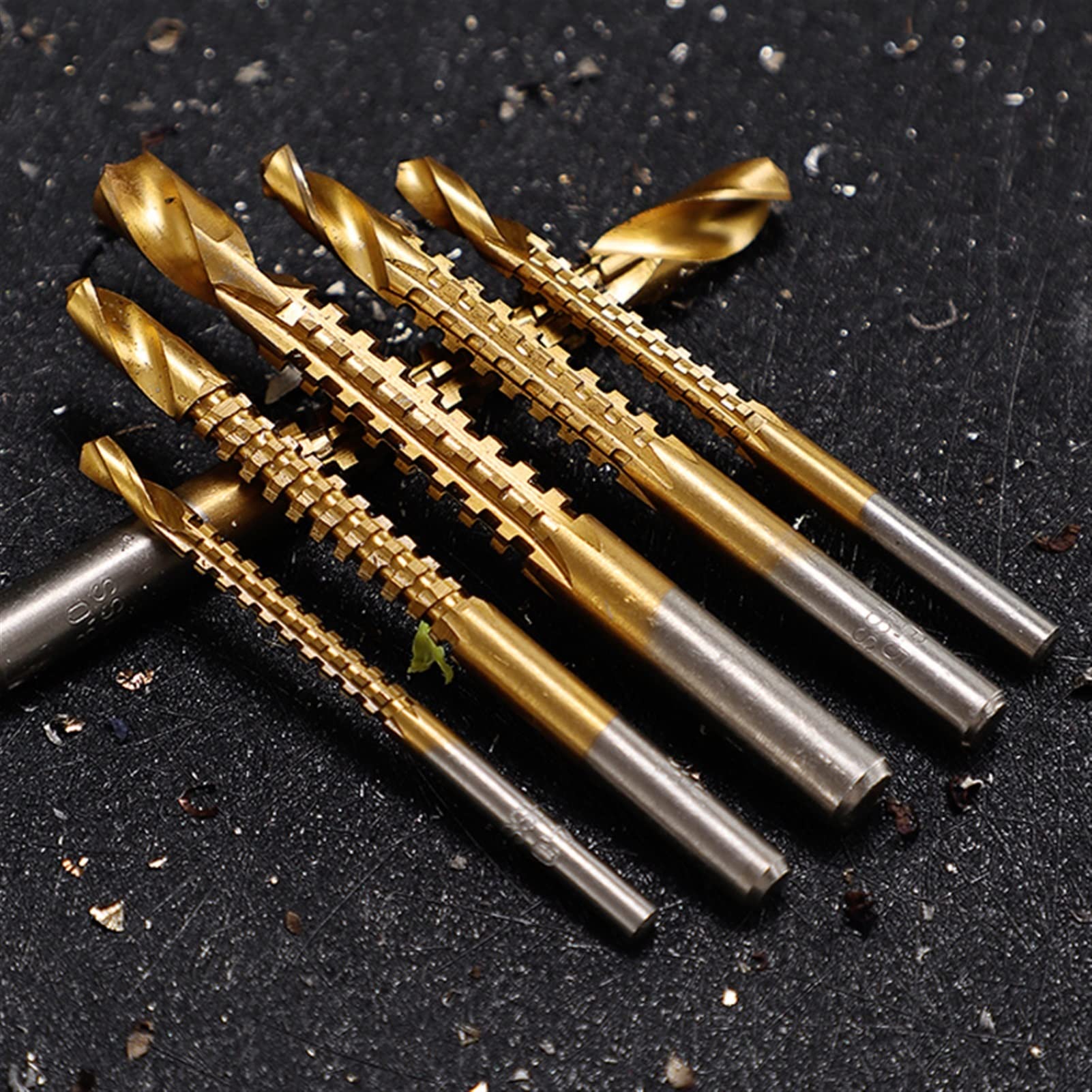 DOLUNTO 3/6Pcs Cobalt Drill Bit Set - High Speed Steel Spiral Screw Metric Tap & Twist Drill Bits for Metal, Wood, Plastic - Perfect for DIY, Construction & Metalworking Projects (3PCS Set)