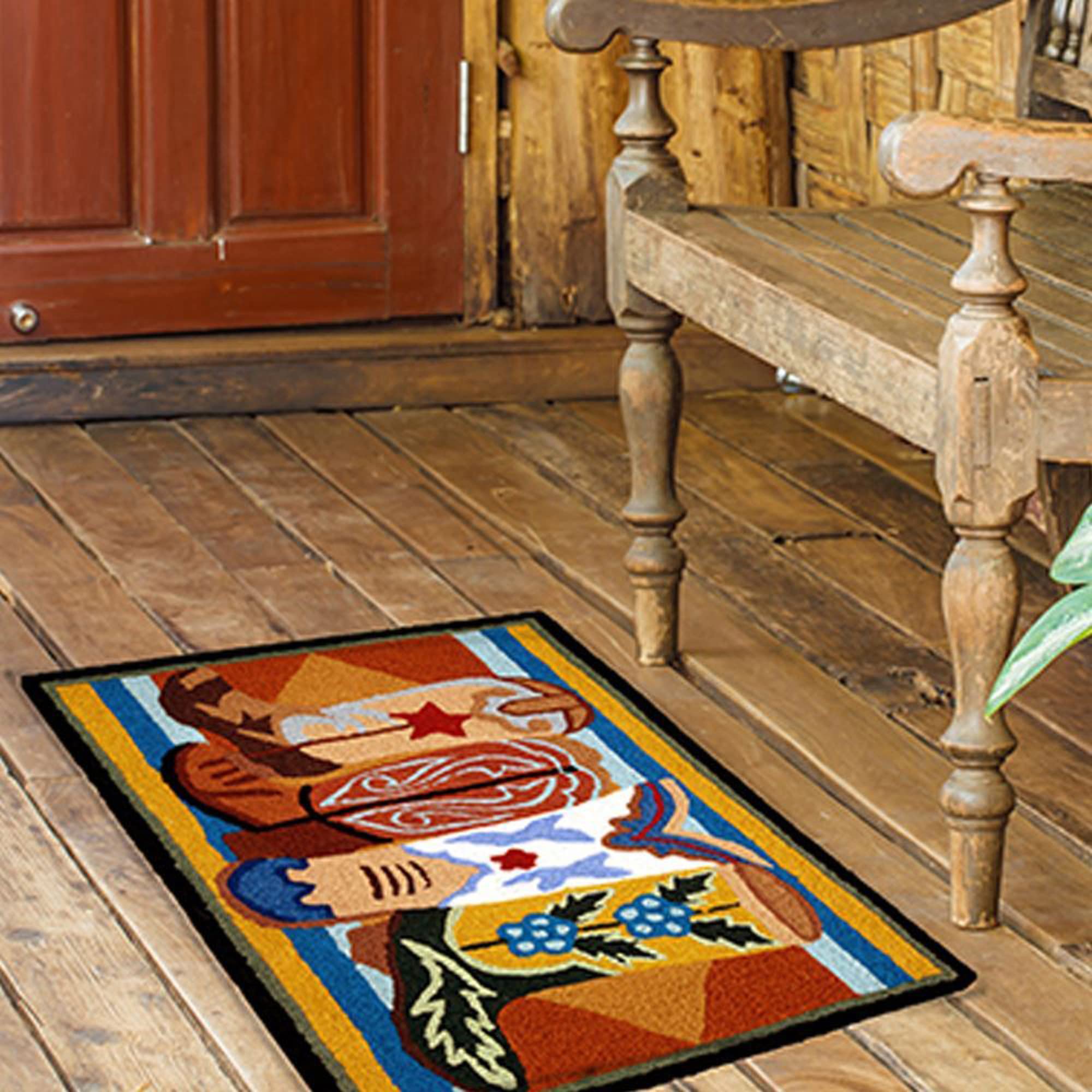 Western Boots Accent Rug 20