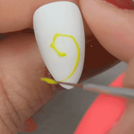 Kokoist ML 08 Non-Wipe Color Gel Marker - Neon Yellow for Nail Art, DIY Crafts & Professional Salon Use