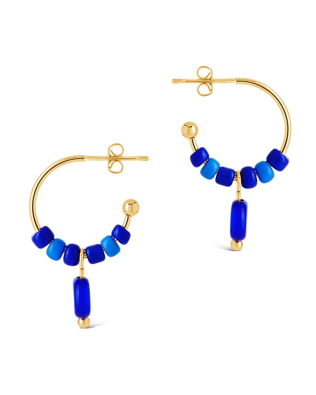 Sibyl Evil Eye Beaded Hoop Earrings for Women - Stylish Protection Jewelry for Everyday Wear, Gift for Her, Boho Chic Accessories for Parties & Travel