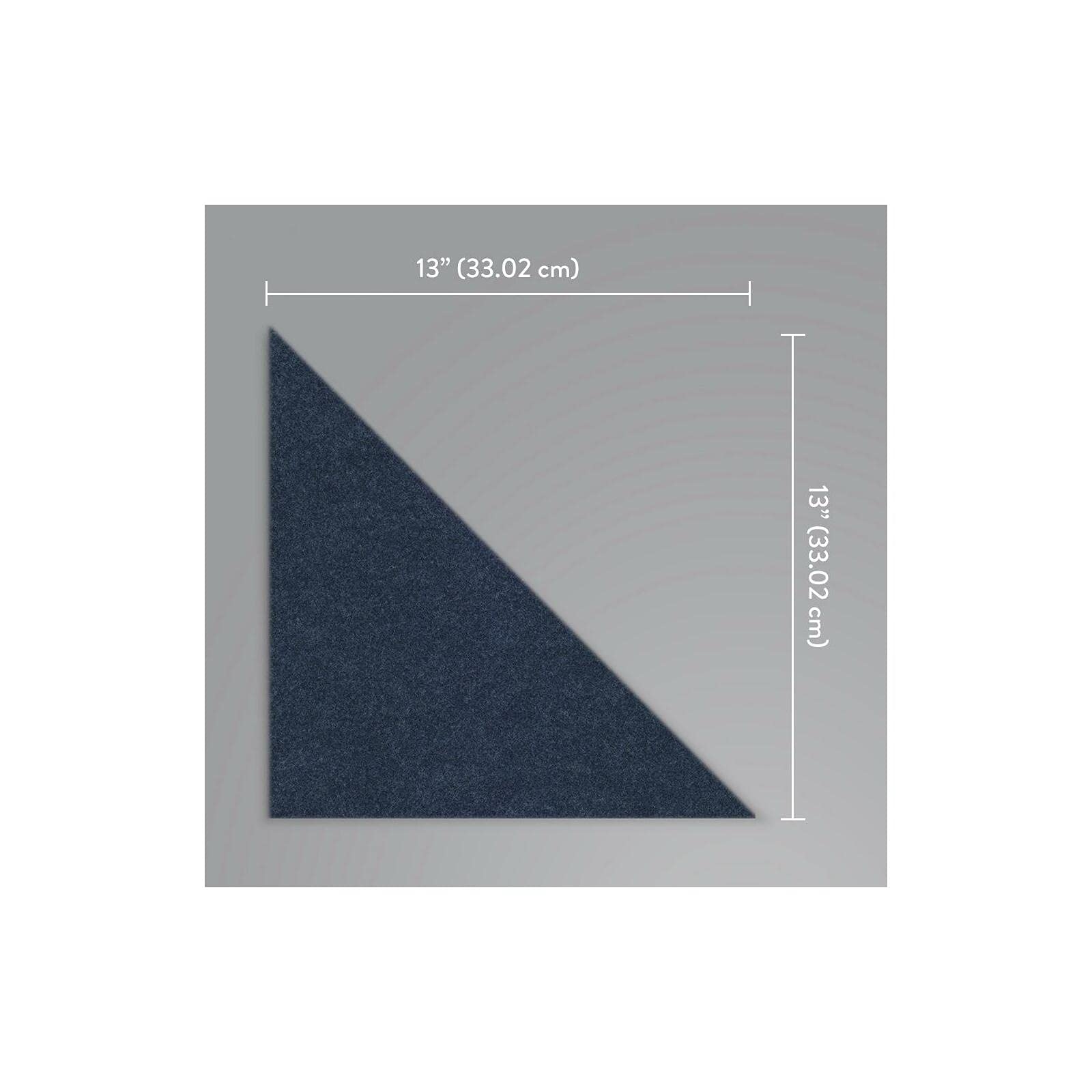 York Wallcoverings QWS1012 QuietWall Navy Triangles Soundproof Peel and Stick Wall Tiles - Perfect for Home Office, Nursery & Noise Reduction