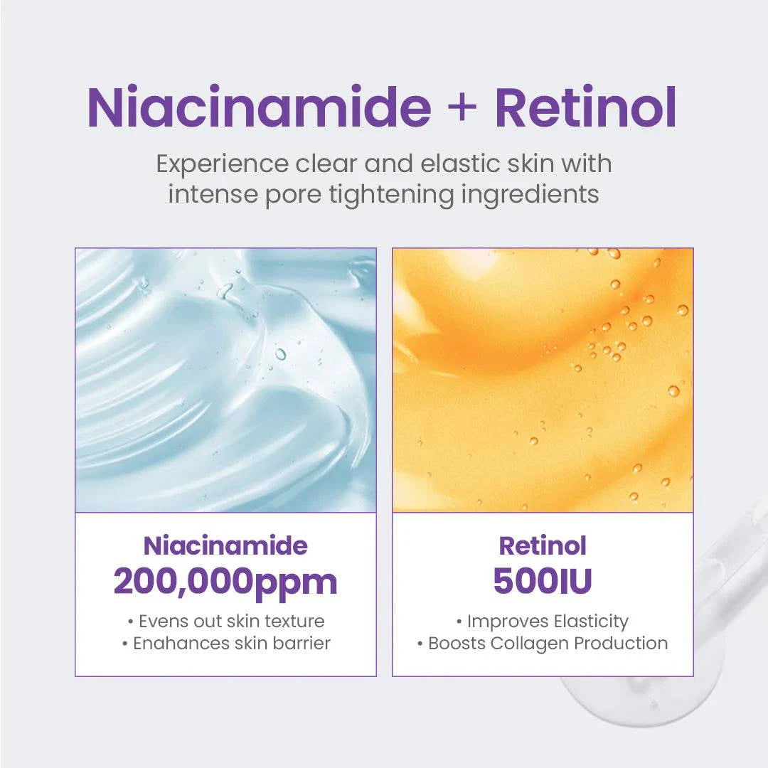 TIRTIR 20% Niacinamide Serum for Face - Brightening & Pore Minimizing Treatment (30mL) - Perfect for Acne-Prone & Sensitive Skin, Day & Night Skincare Routine