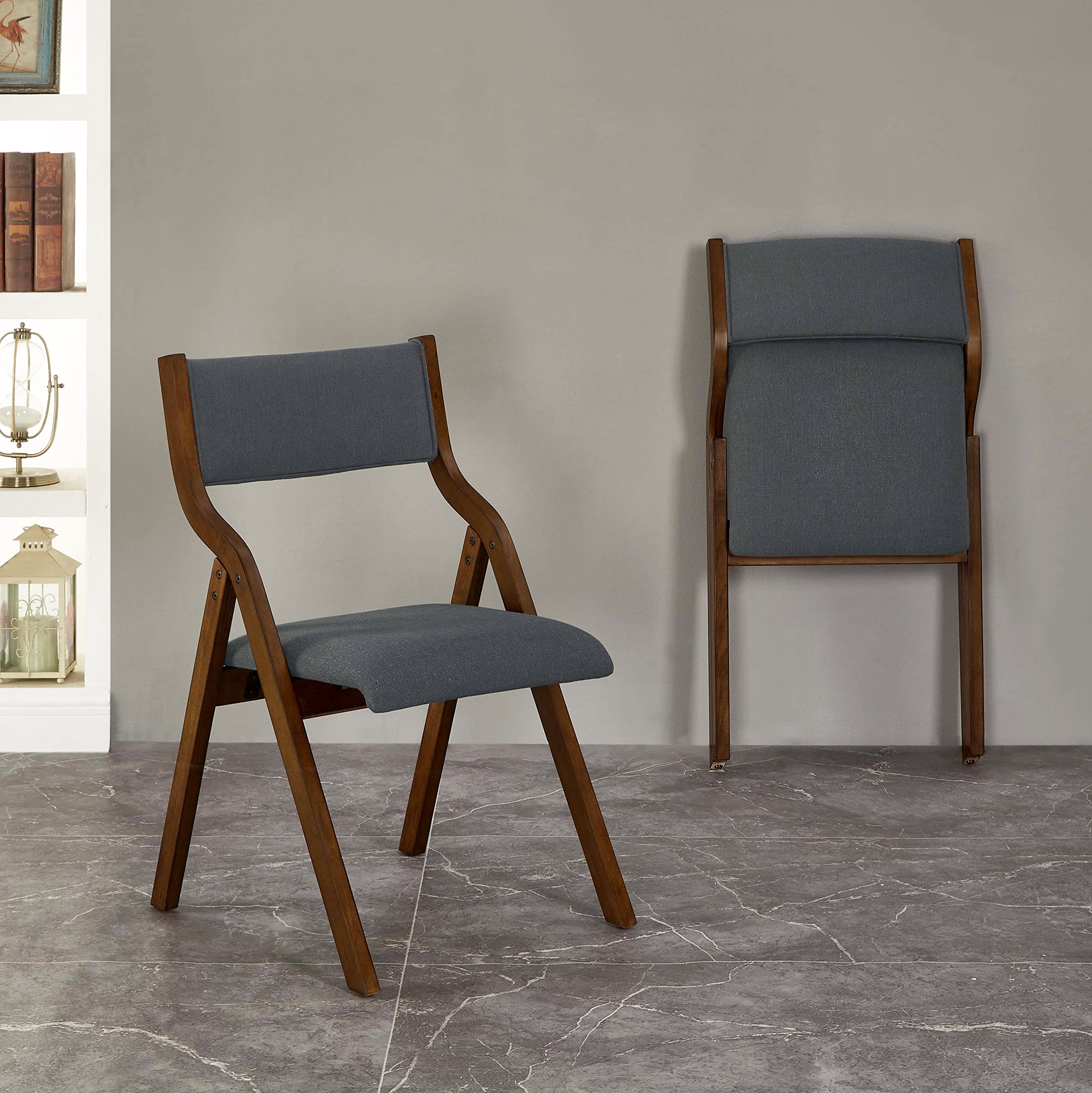 Modern Folding Chairs Set of 2 - 18