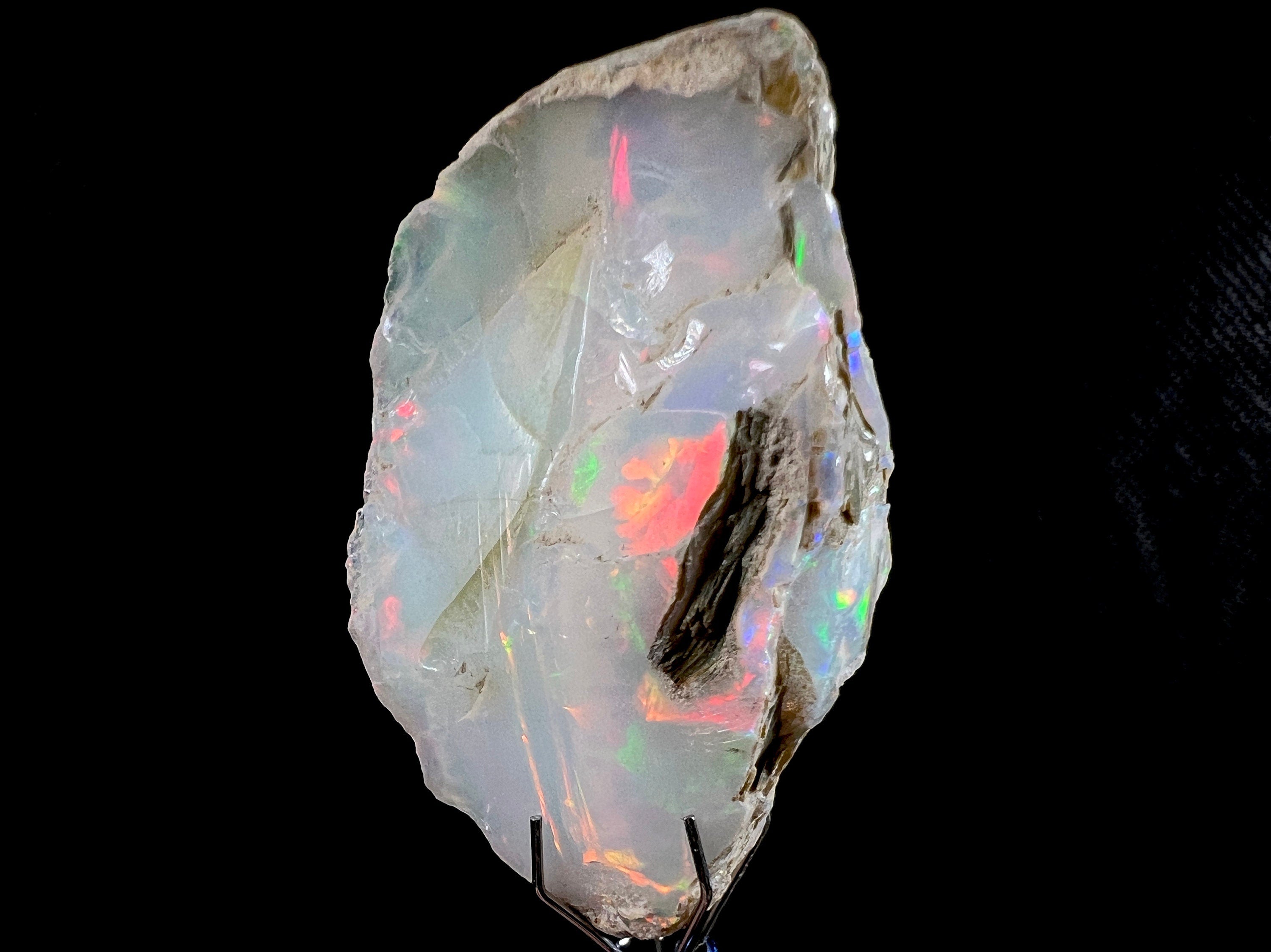 Premium 4A Welo Opal Raw Crystal - Certified Cutting Grade Opal Gemstone for Jewelry Making (50612) - Perfect for Rings, Pendants & DIY Craft Projects