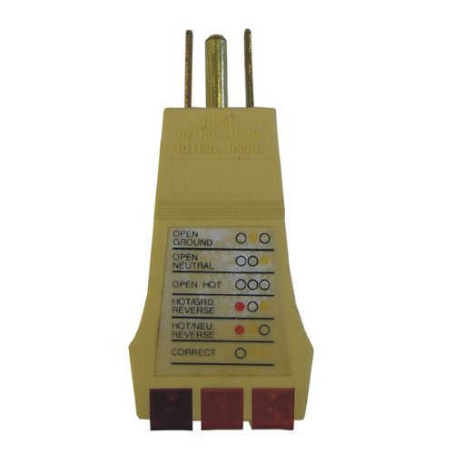 UL Listed U-Ground Outlet Tester - 110V Electrical Receptacle Analyzer for Home & Office Safety Checks