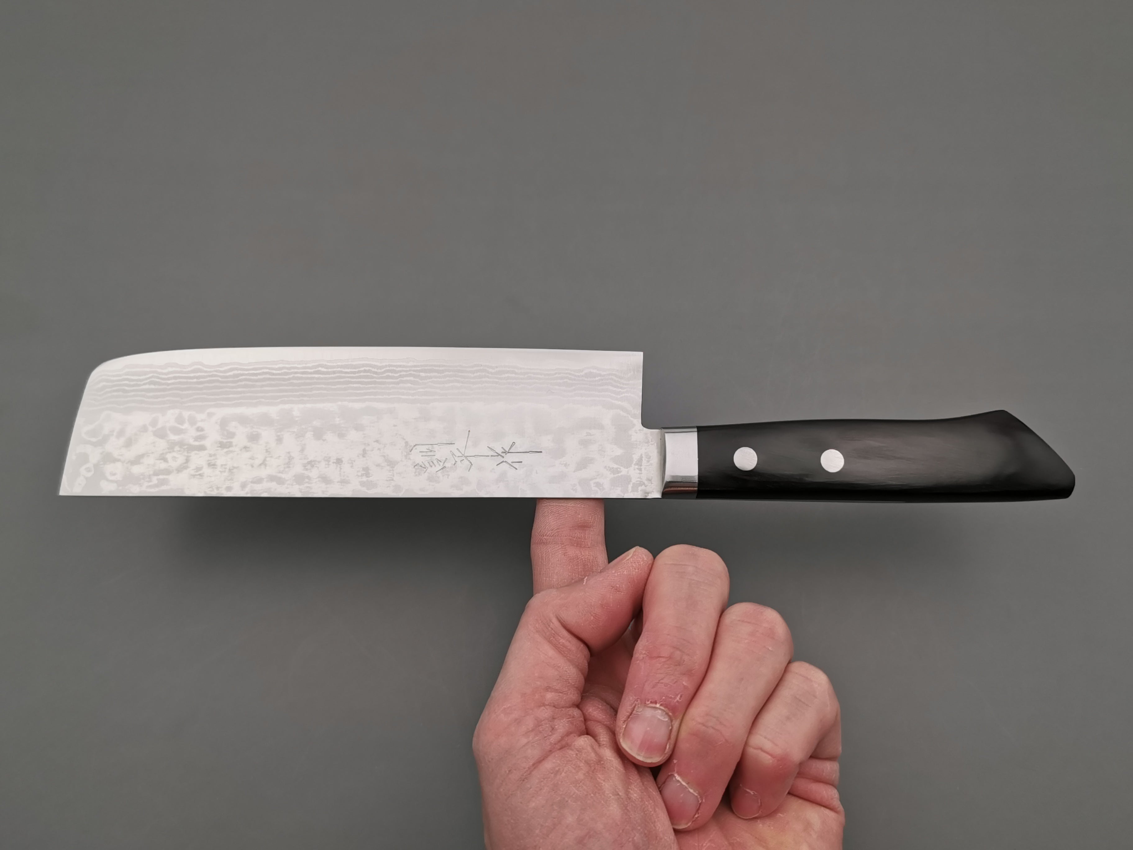 Masutani Hamono V10 Damascus Nakiri Knife - 7.1